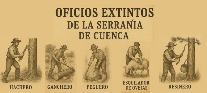 Oficios extintos de la Serranía de Cuenca: memoria de madera, resina y lana.